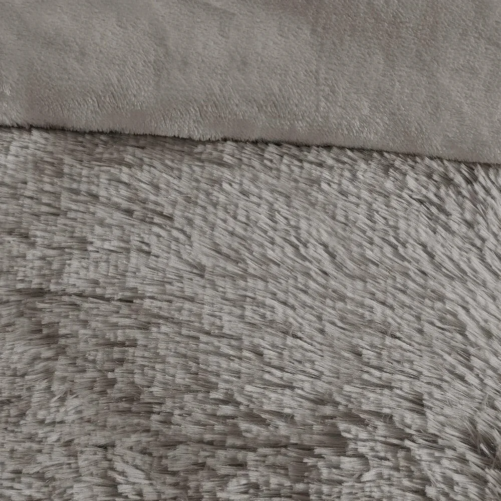 Shaggy Duvet with Quilted Box Design